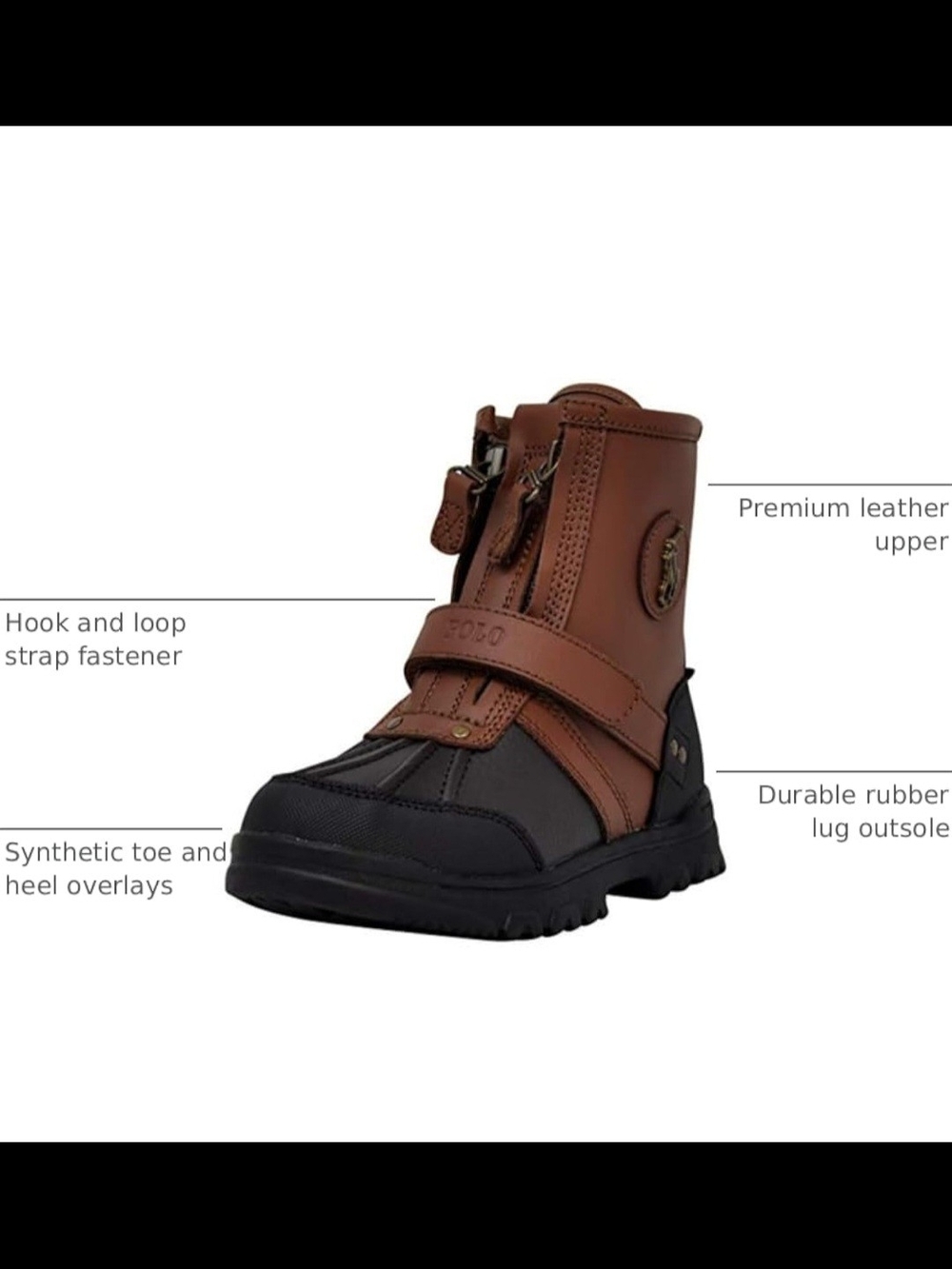 Polo by Ralph Lauren Kids Brown and Black Winter Boot